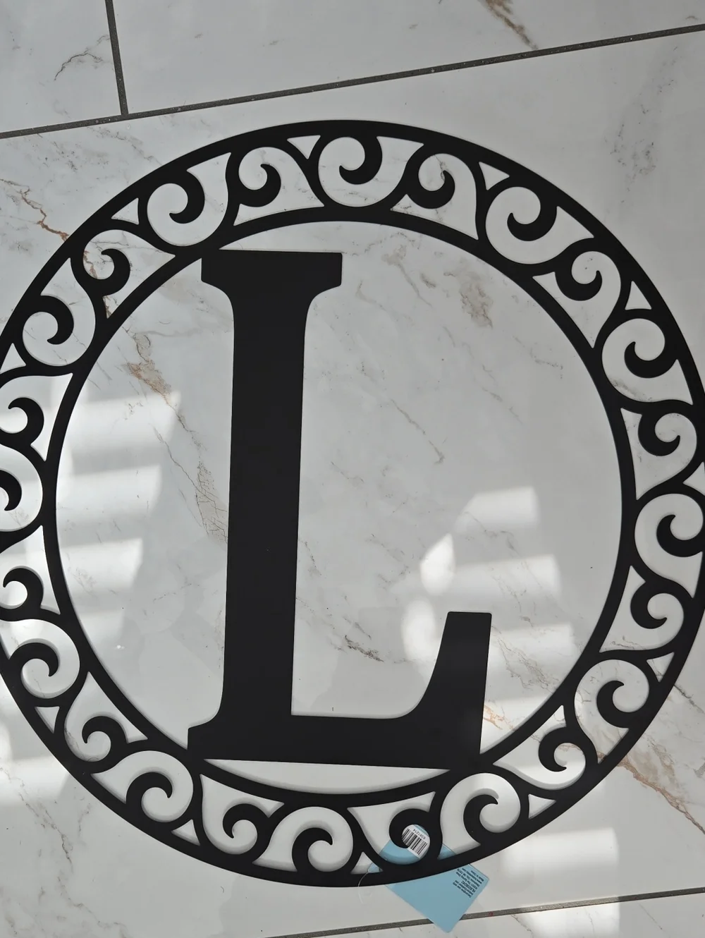 Black Monogram Letter 
